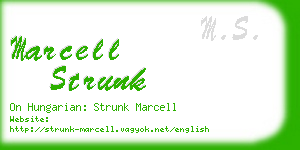 marcell strunk business card